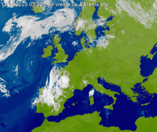 Oblačnost Evropa