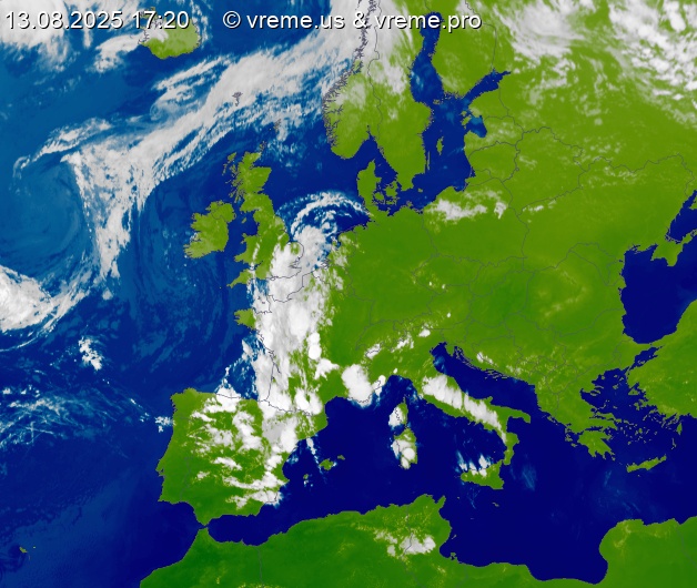 Oblačnost Evropa