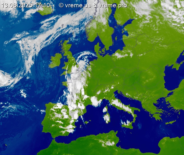 Oblačnost Evropa