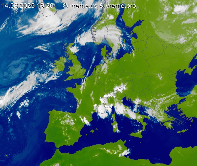Oblačnost Evropa