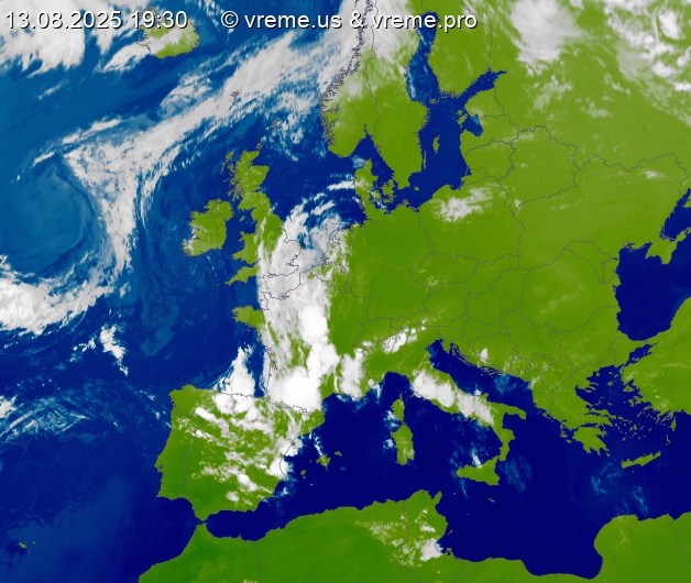 Oblačnost Evropa