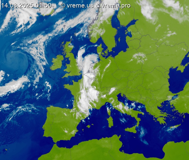 Oblačnost Evropa