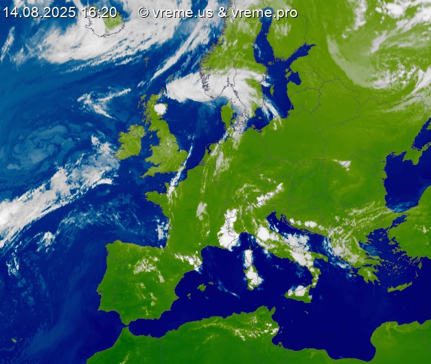 Oblačnost Evropa