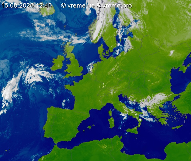 Oblačnost Evropa