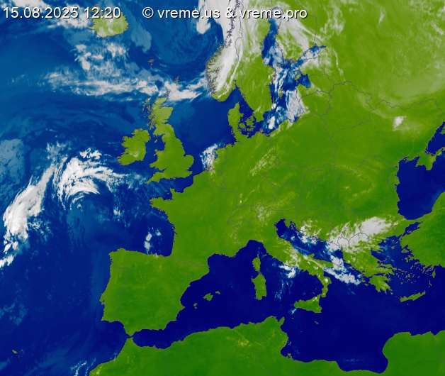 Oblačnost Evropa