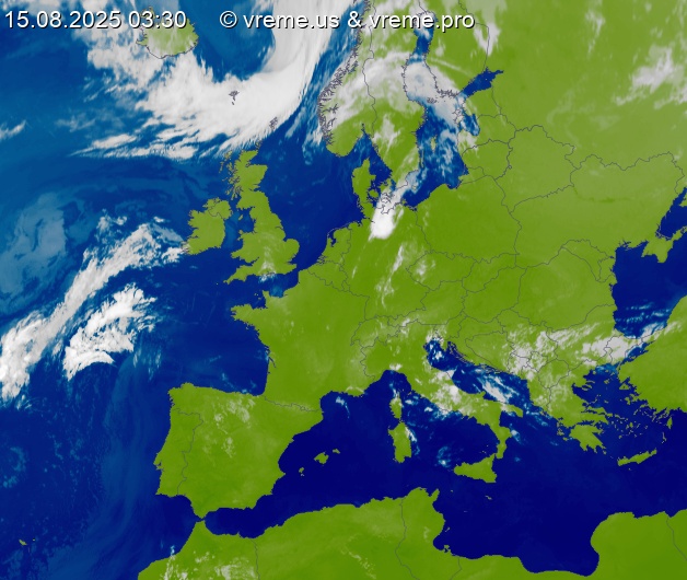 Oblačnost Evropa