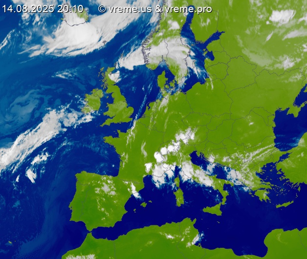 Oblačnost Evropa