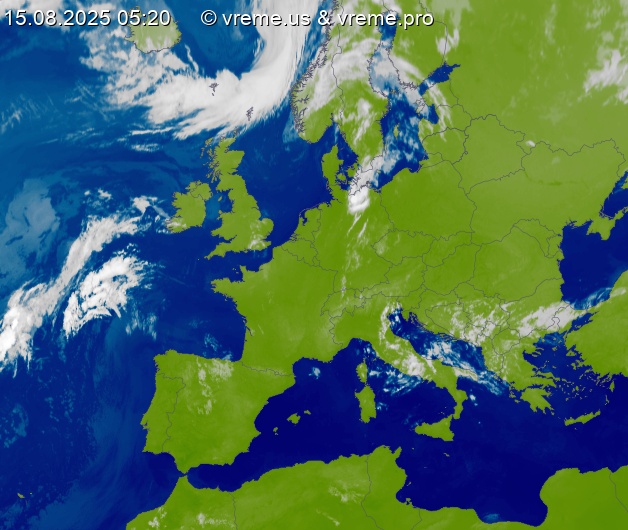 Oblačnost Evropa