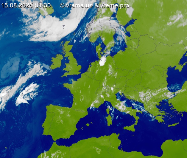 Oblačnost Evropa