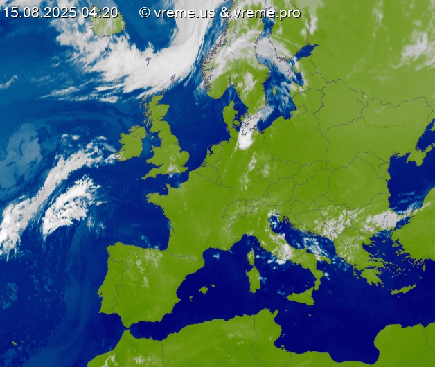 Oblačnost Evropa
