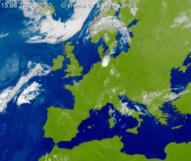 Oblačnost Evropa
