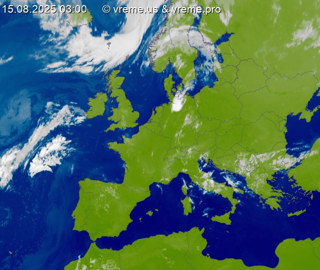 Oblačnost Evropa