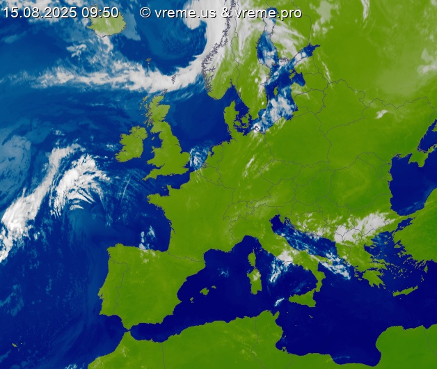 Oblačnost Evropa