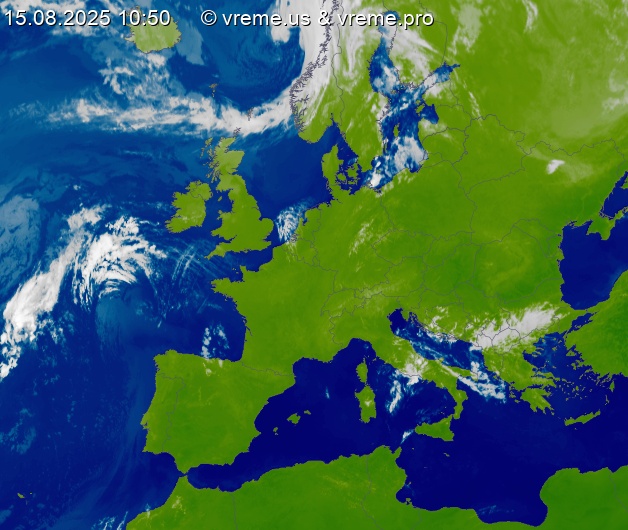 Oblačnost Evropa