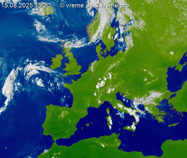 Oblačnost Evropa