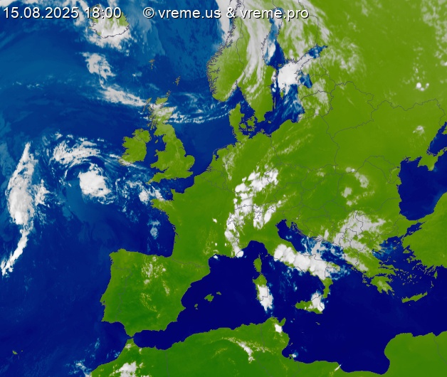 Oblačnost Evropa