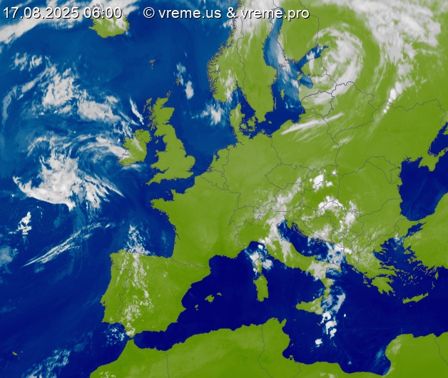 Oblačnost Evropa