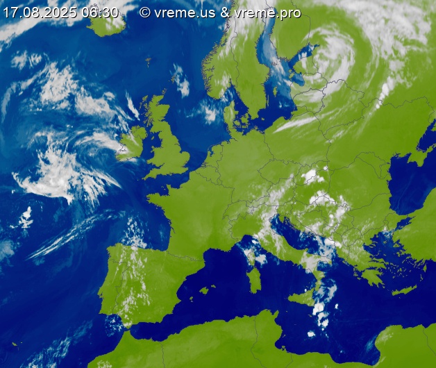 Oblačnost Evropa