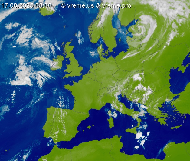 Oblačnost Evropa