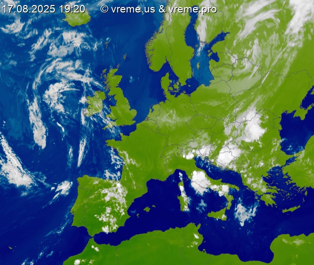Oblačnost Evropa