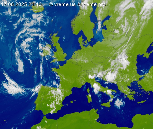 Oblačnost Evropa