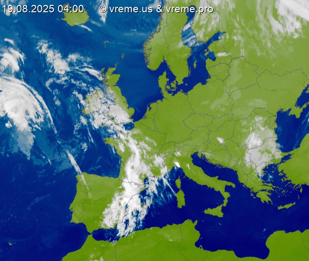 Oblačnost Evropa