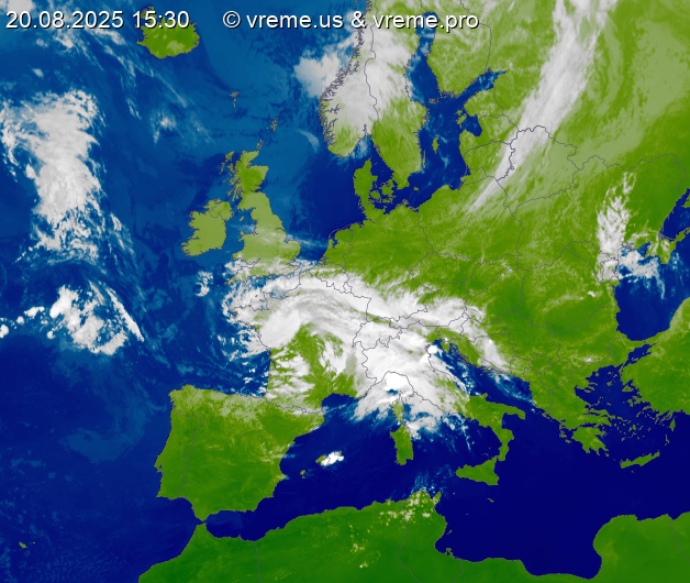 Oblačnost Evropa