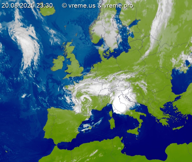 Oblačnost Evropa