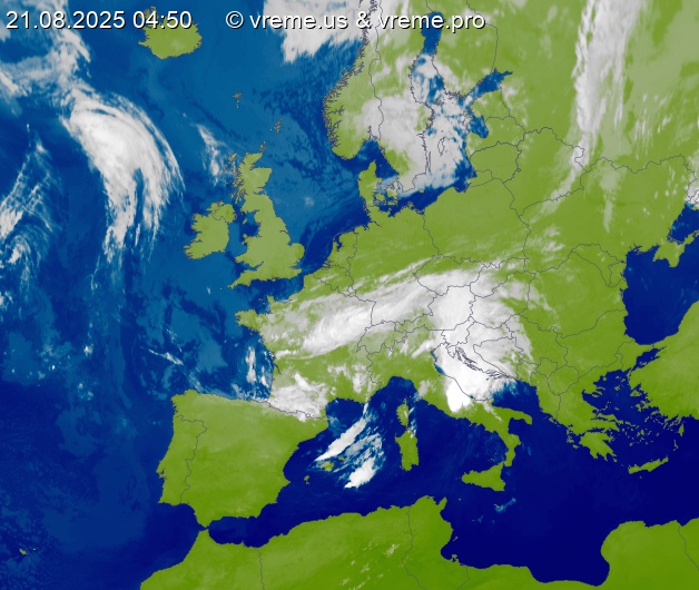 Oblačnost Evropa