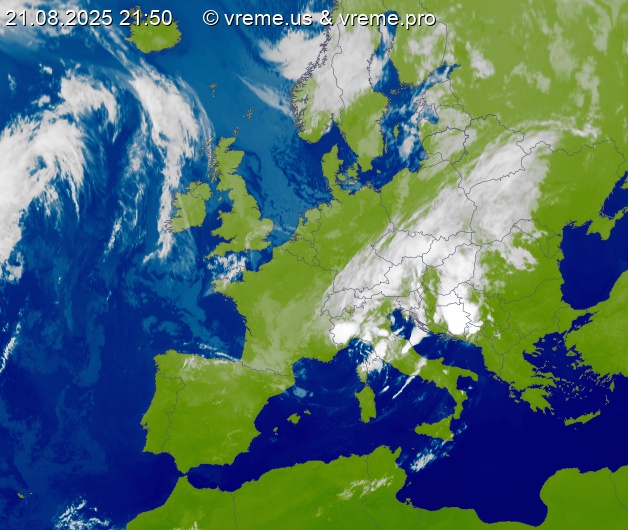 Oblačnost Evropa