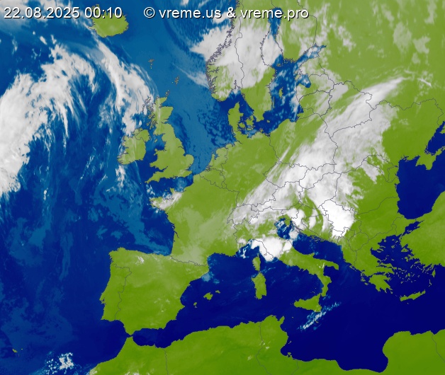Oblačnost Evropa