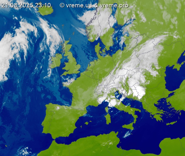 Oblačnost Evropa