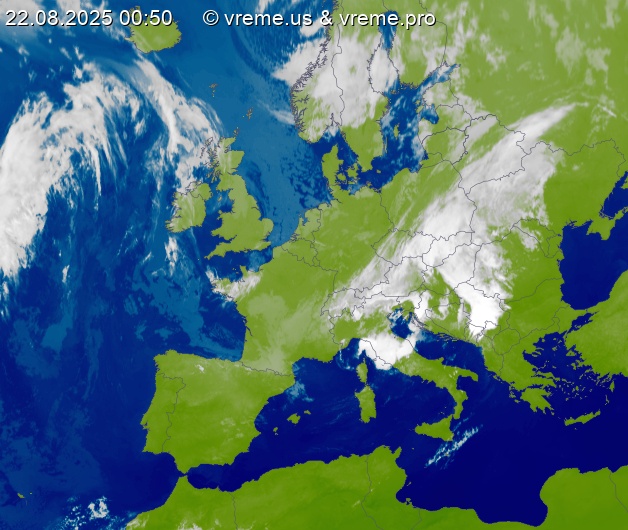 Oblačnost Evropa