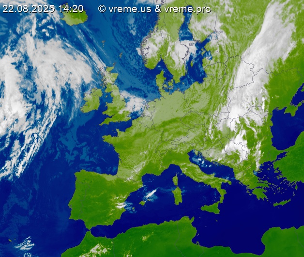 Oblačnost Evropa