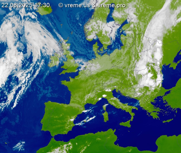 Oblačnost Evropa