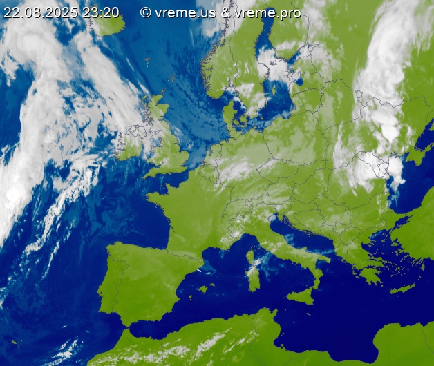 Oblačnost Evropa