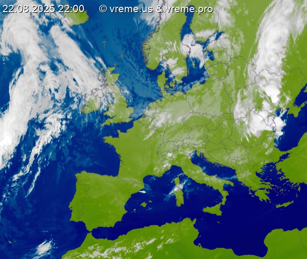Oblačnost Evropa