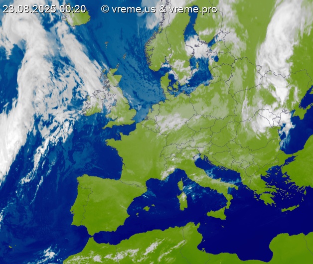 Oblačnost Evropa