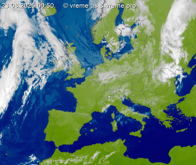 Oblačnost Evropa
