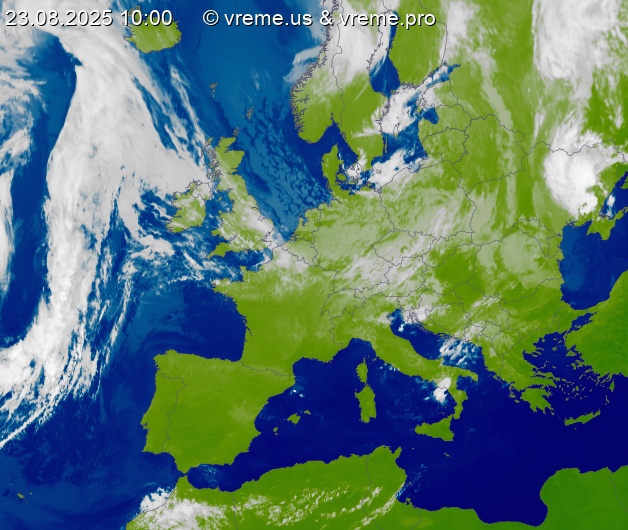 Oblačnost Evropa