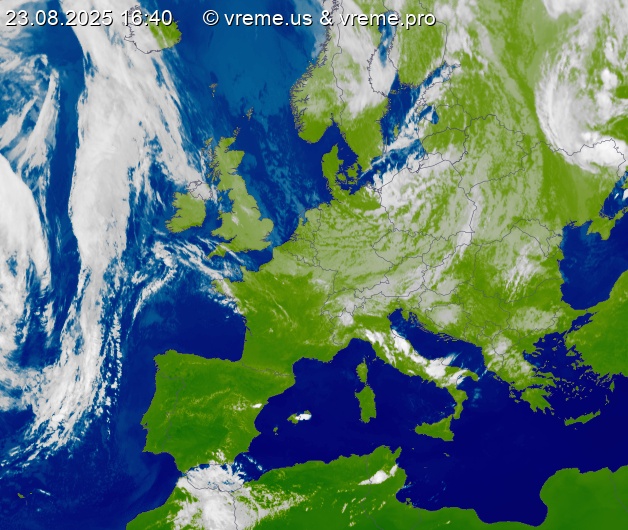 Oblačnost Evropa