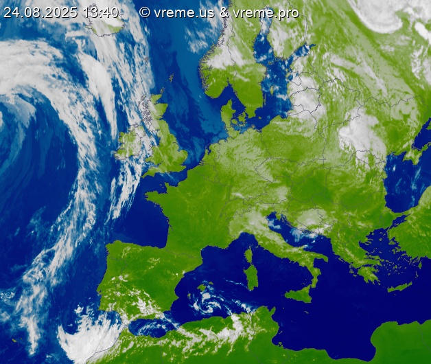 Oblačnost Evropa
