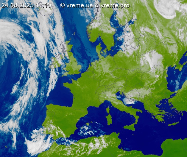 Oblačnost Evropa