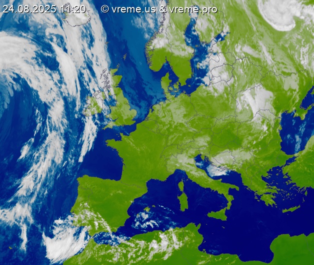 Oblačnost Evropa