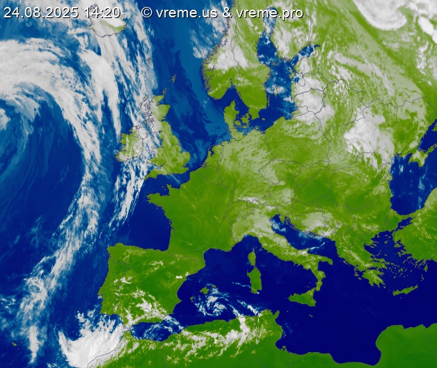 Oblačnost Evropa