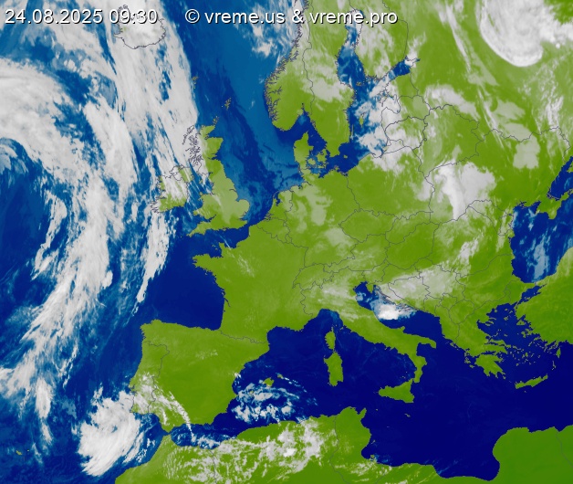 Oblačnost Evropa