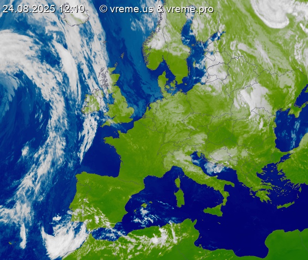 Oblačnost Evropa