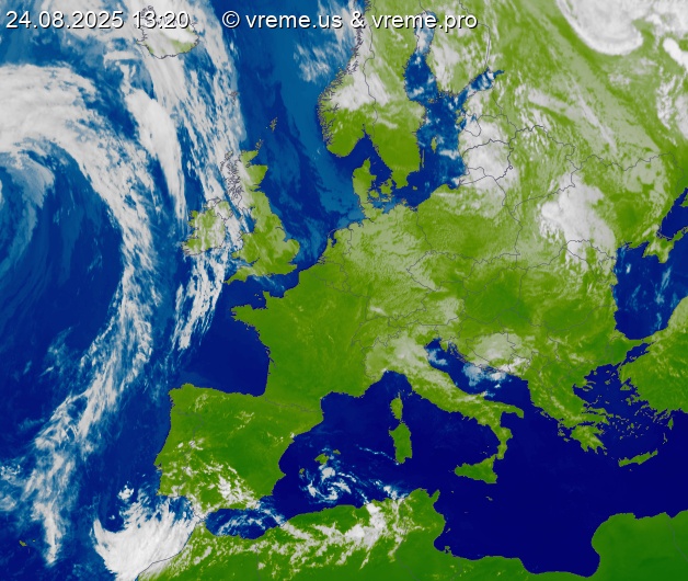 Oblačnost Evropa