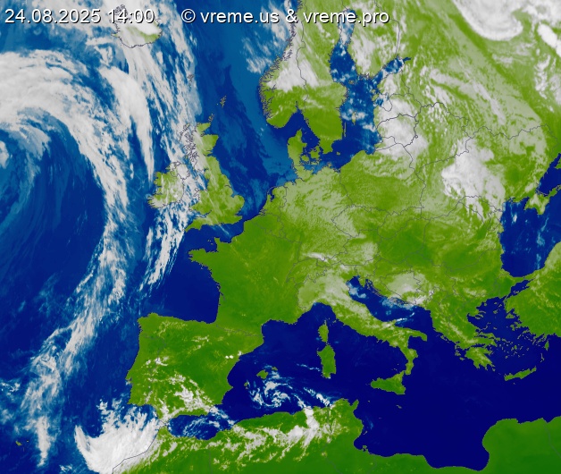 Oblačnost Evropa