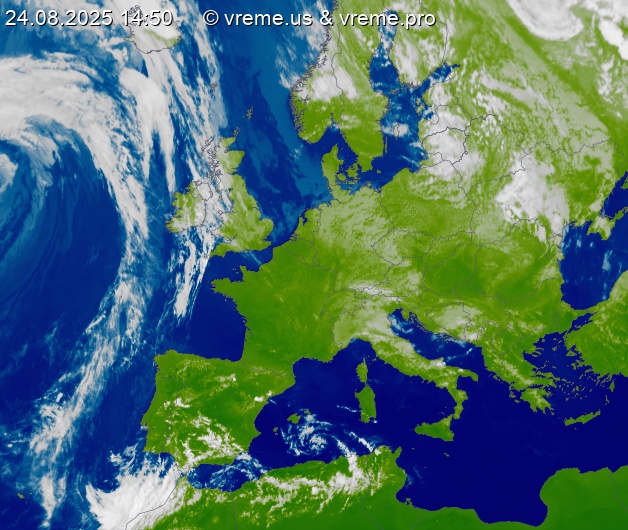 Oblačnost Evropa